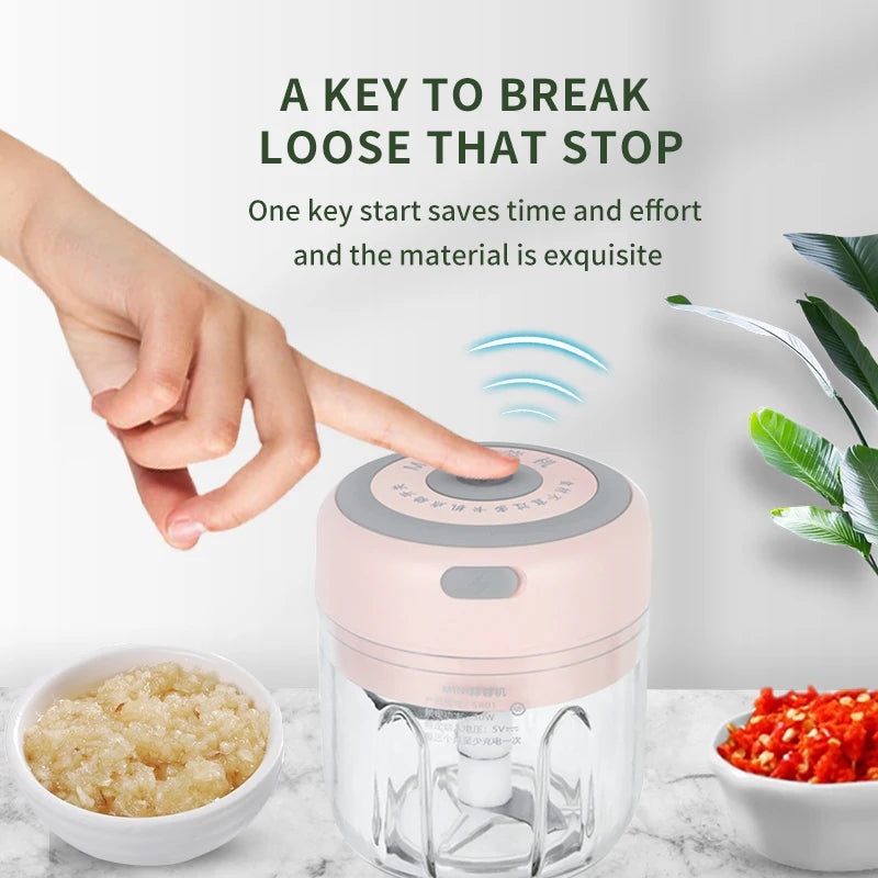 Multifunctional Cooking Machine Automatic Household Meat Grinder Baby Supplementary Food Stirring Minced Garlic 