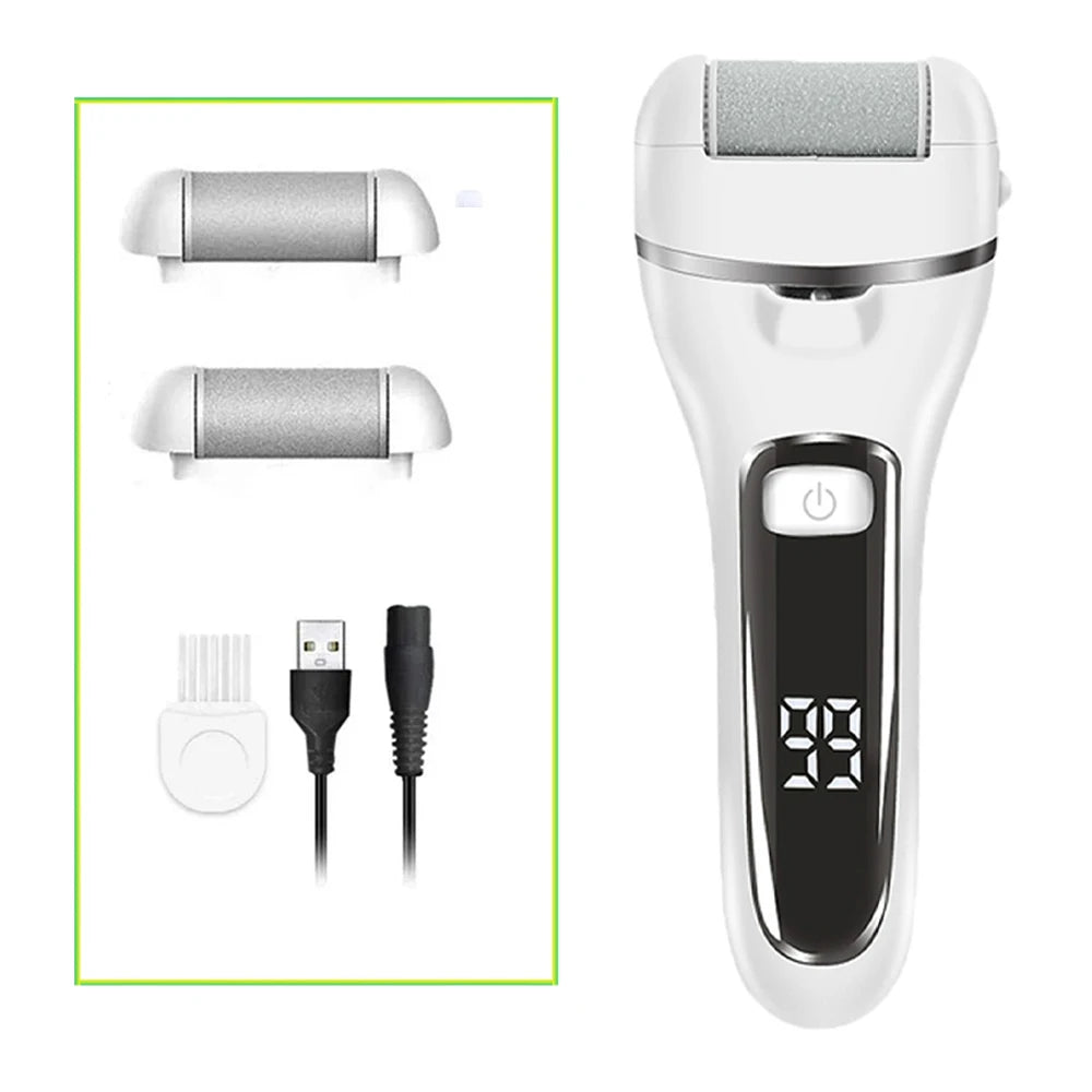 Electric Foot File Callus Remover Machine Rechargeable Foot Grinder Pedicure Machine Pedicure Device Foot Care Tools Feet