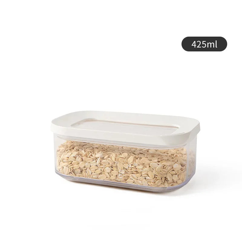 Sealed Grain Storage Box Transparent Food Cereal Kitchen Storage Container Rice Tank Barrel Coffee Bean Organizer Kitchen Tools
