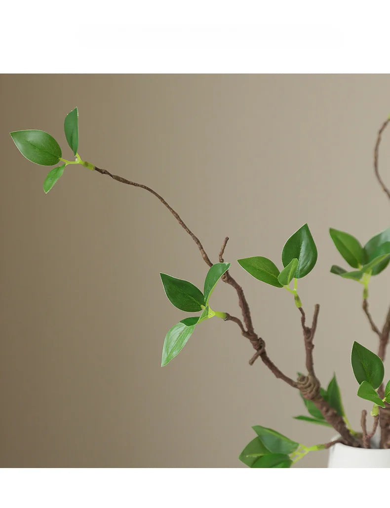 44CM Artificial Green Plants Withered Branches Home Decorations Green Leaves Withered Vines Flower Arrangements Decoration