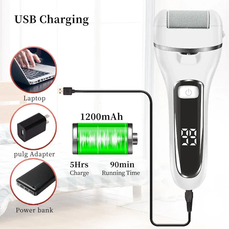Foot care tool Skin Callus Remover Electric Grinding Pedicure Tools Foot Sandpaper File, electric foot file to remove calluses
