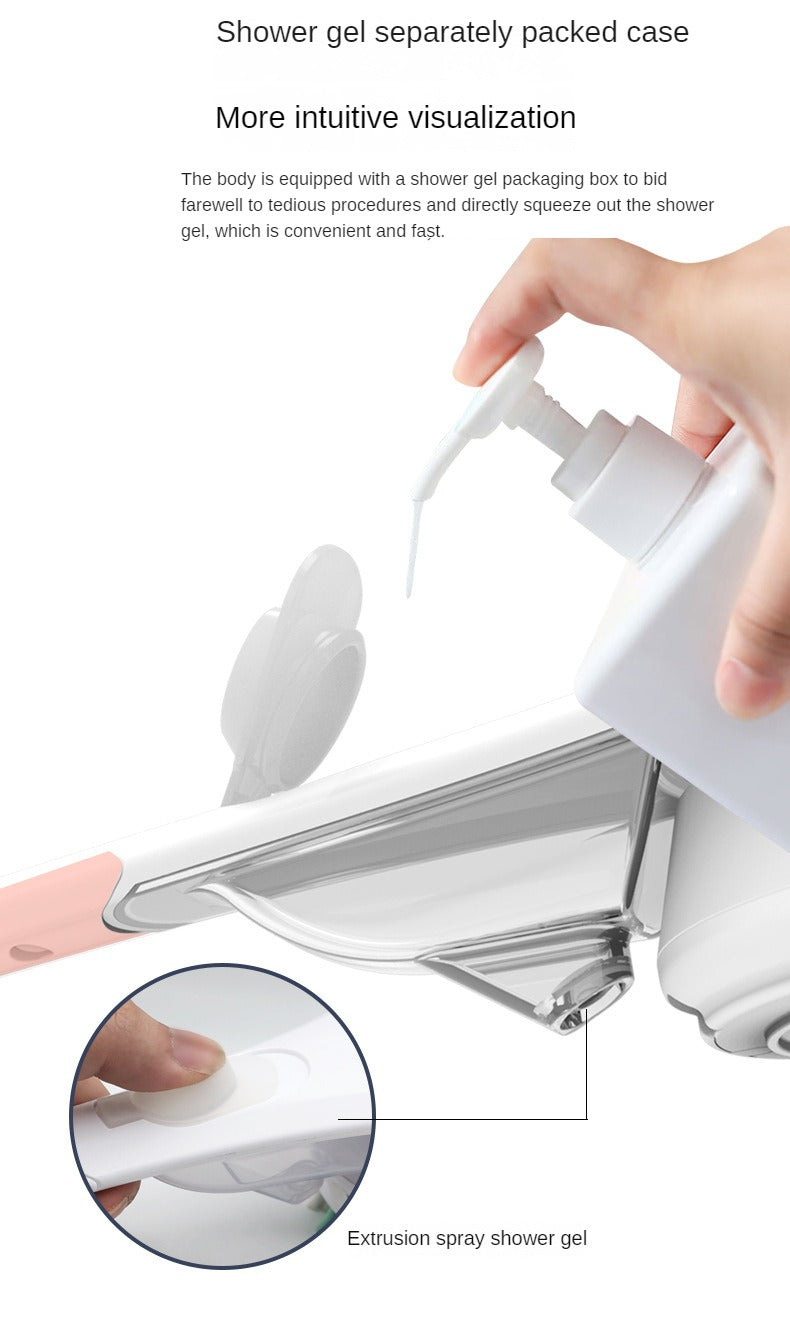 Electric Bath Brushes Shower Cleaning Body Massage Brush Multifunctional Brush Spa Waterproof IPX7 Long Handle Back Brushes