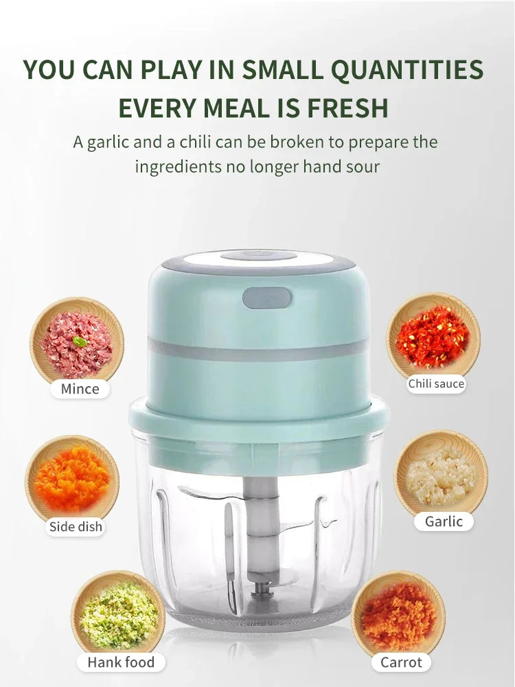 Multifunctional Cooking Machine Automatic Household Meat Grinder Baby Supplementary Food Stirring Minced Garlic 