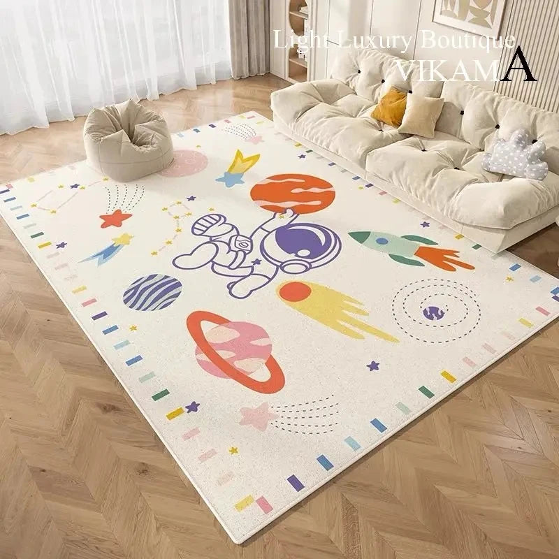 Cartoon Dopamine Carpet Living Room Sofa Coffee Table Mat Children's Play Mat Girls Decorated with Tatami Floor Mats Decorate