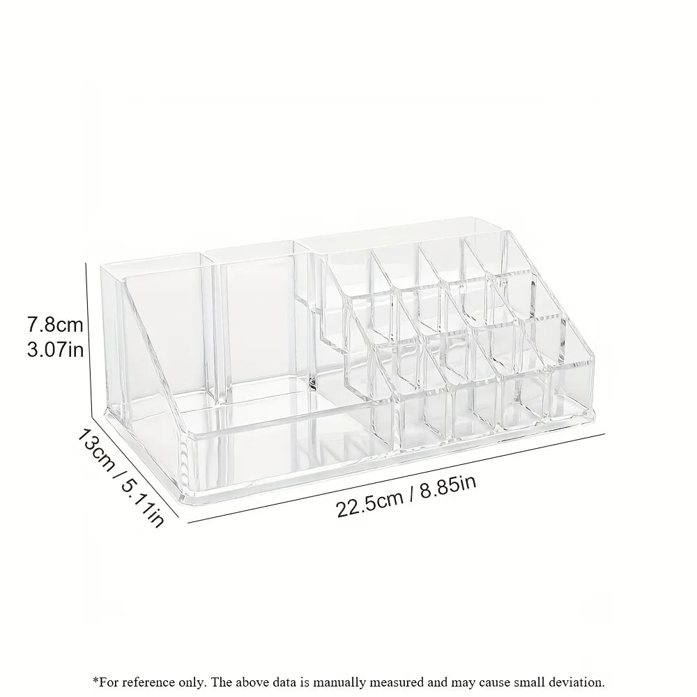 Lipstick Makeup Brush Pen Holder Transparent Storage Rack Desktop Cosmetics Storage Box Office Desk Acrylic Box Home