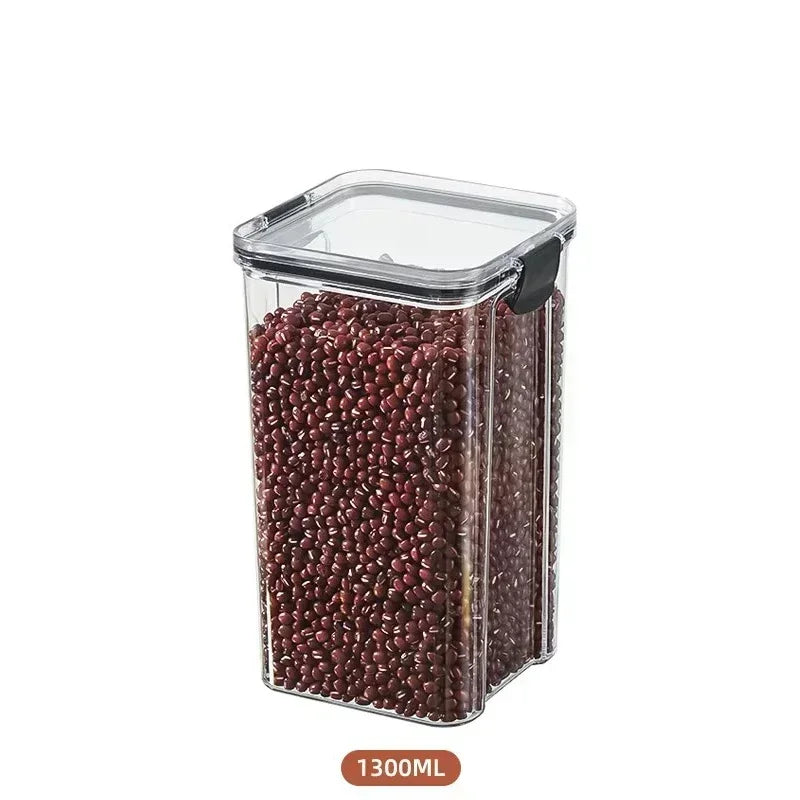 Kitchen Refrigerator Food Storage Container Multigrain Storage Tank Transparent Sealed Cans Noodle Box Bottle Canisters with Lid