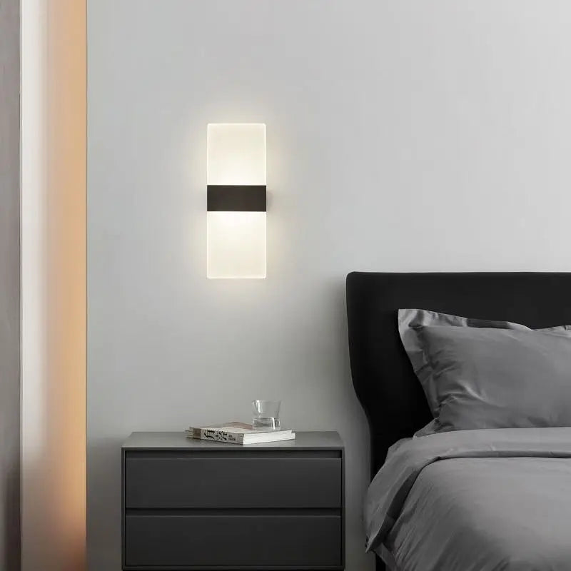 Living Room Wall Lamp Acrylic LED Modern Simple Hotel Bedroom Background Corridor Staircase Entrance Light Luxury Bedside