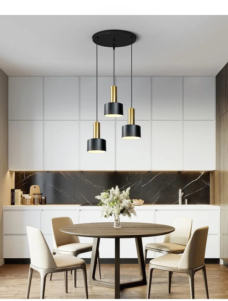 Lighting for Living Room Home Decor Nordic Simple Restaurant Three Chandeliers Luxury Modern Bedroom Bedside Long Table Bar Lamp