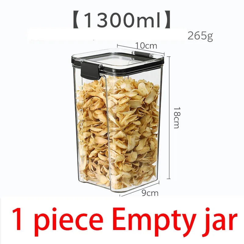 Food Storage Containers Set with Lids, Ideal for Kitchen Pantry Organization and Storage