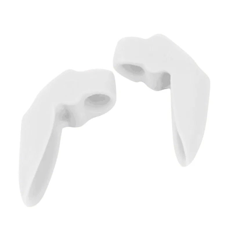 1Pair Silicone Gel foot fingers Two Hole Toe Separator Thumb Valgus Protector Bunion adjuster Valgus Guard feet care