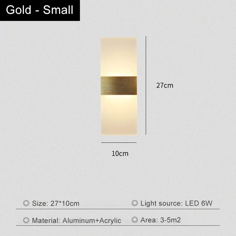 Living Room Wall Lamp Acrylic LED Modern Simple Hotel Bedroom Background Corridor Staircase Entrance Light Luxury Bedside