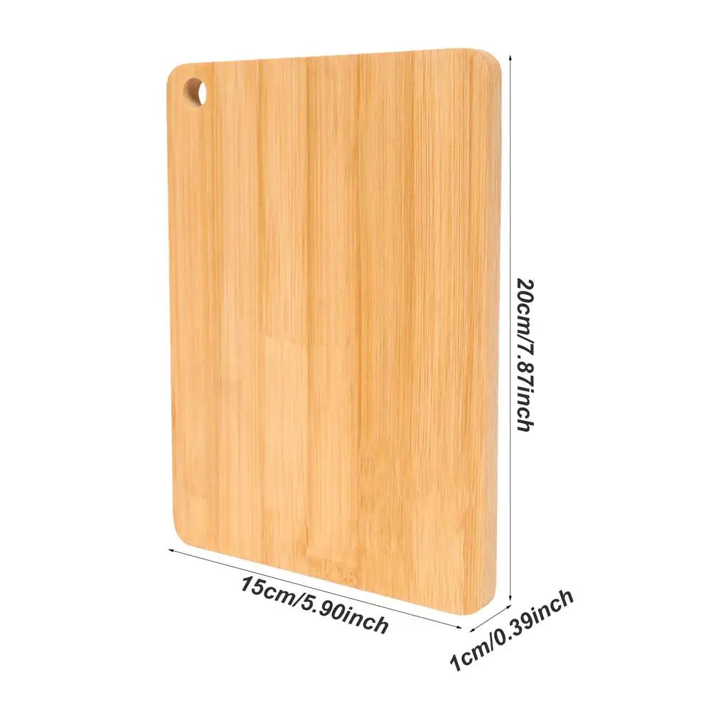 Bamboo Cutting Boards for Kitchen Household Thickened Double Sided Food Grade Portable Fruit Meat Chopping Kneading Dough Board