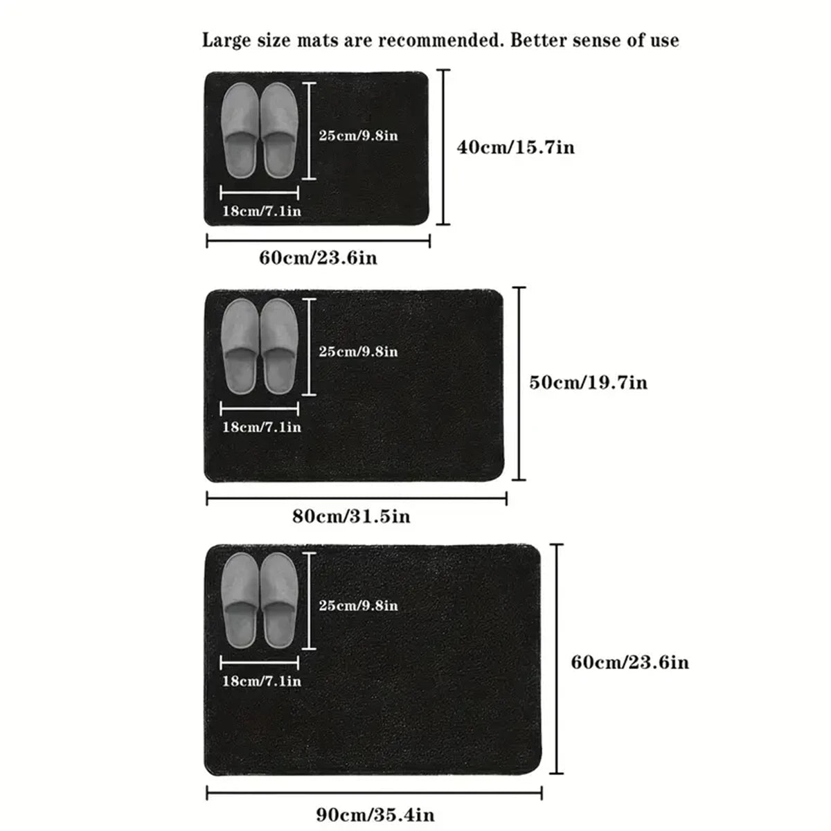Bathroom Rug Anti-slip bathroom mat Ultra Soft floor mat Non-Slip Water Absorbent floor mat door mat for home decoration