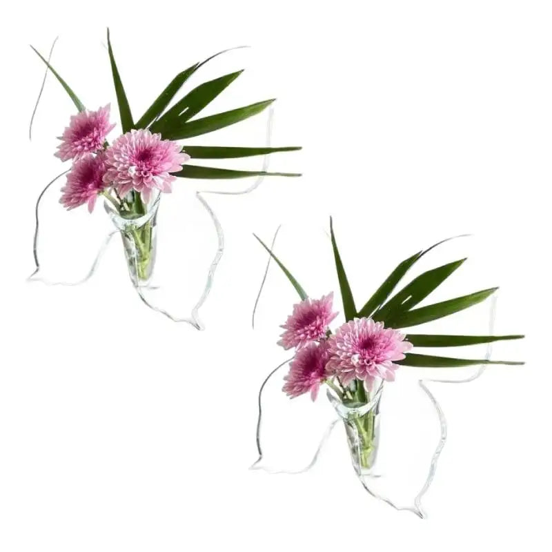Acrylic Butterfly Frame Vase INS Modern Flower Vase Minimalist Clear Butterfly Vase Art Flower Holder Aesthetic Vase Home Decor