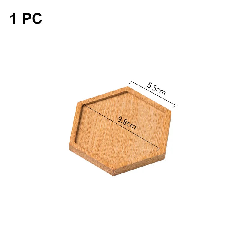 Wooden Soap Dispenser Tray Multi Bamboo Multi Shape Wooden Holder Pot Tray Home Decor Garden Supplies Photography Props Coaster