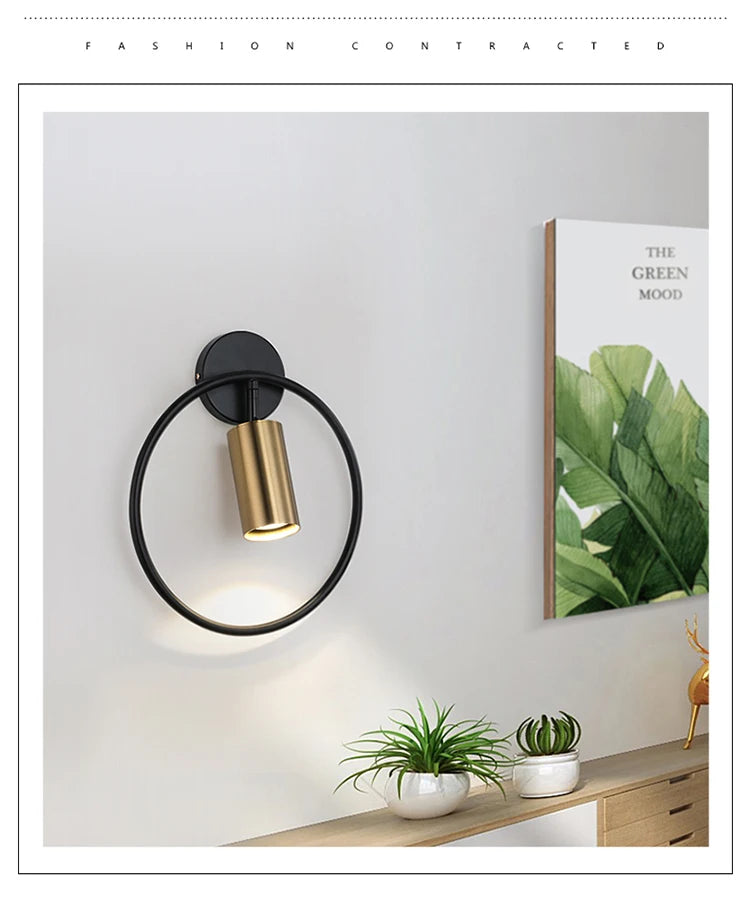 Nordic Bedroom Lights Room Decor Wall Light Lamps for Living Room Gold Wall Decor Lights for Wall Bedside Lamp