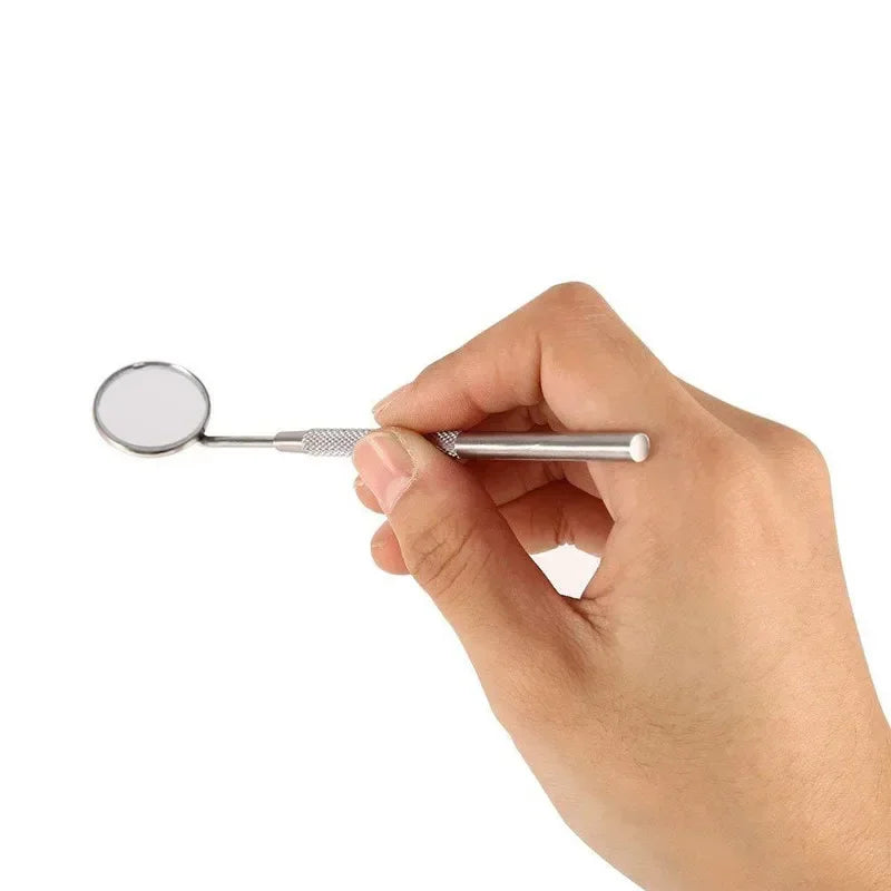 New Dental Mouth Mirrors Checking Eyelash Extension Makeup Mirrors Stainless Steel Teeth Whitening Clean Oral Eyelash