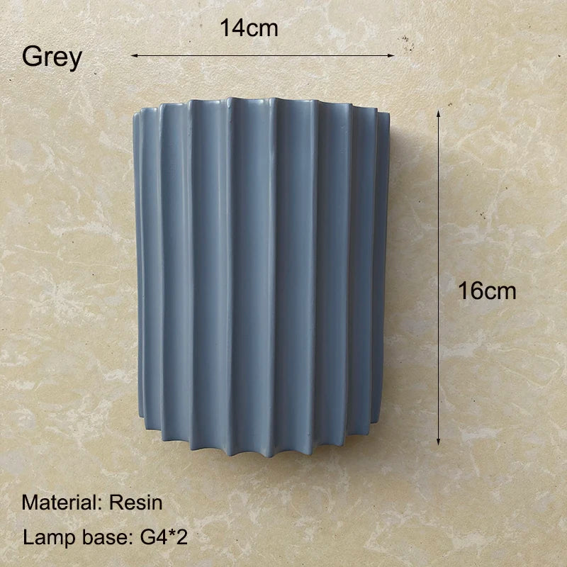 Resin High-end Fashionable Bedroom Living Room Dining Room Wall Lamp Warm Atmosphere Wall Lamp Llighting Balcony Wall Lamp