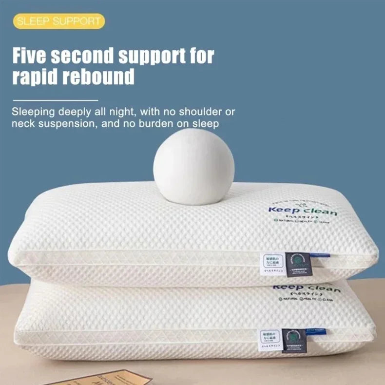 Breathable Knitted Cotton Pillow for Adults Hotel Home Use Non Collapsing Hypoallergenic White Rectangular Durable Pillow Core
