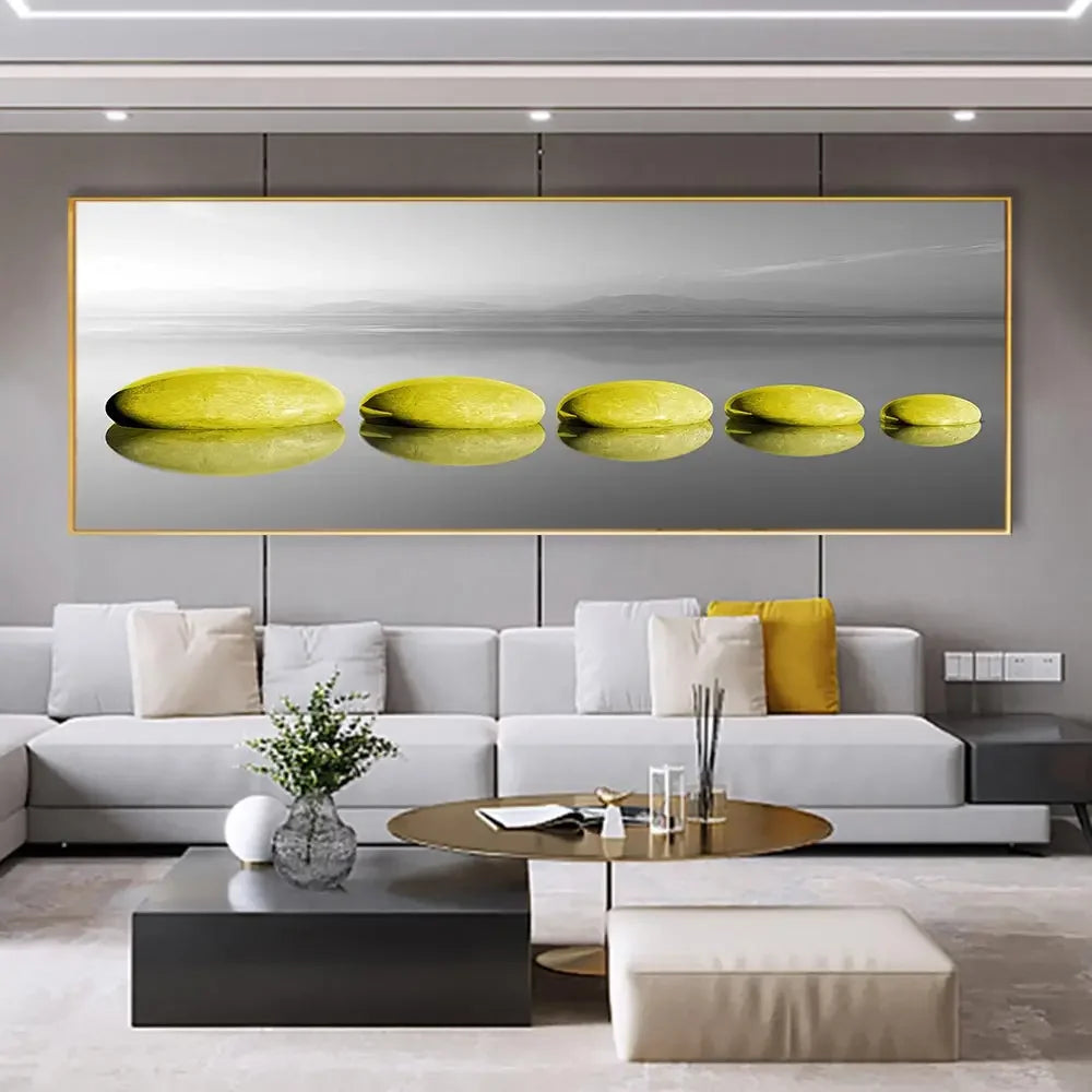 Modern, Minimalist, Wall Art, Landscape Seaside Goldenwood Bridge, Canvas Print Poster, Home Living Room Backdrop Decoration