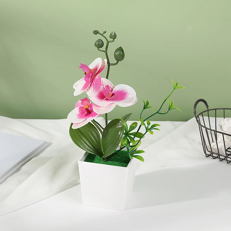 Artificial Plant Bonsai Small Flower Potted Plants Fake Flower Potted Decorations Suitable For Home Decoration Hotel Garden Deco