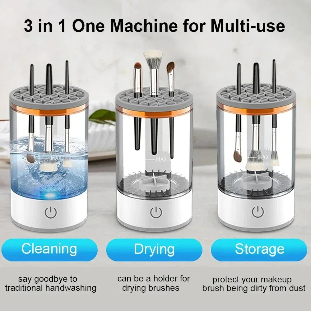 Makeup Brush Electric Cleaner Automatic Makeup Brush Cleaner USB Portable Cosmetic Makeup Brush Washing Machine Rotary Cleaning