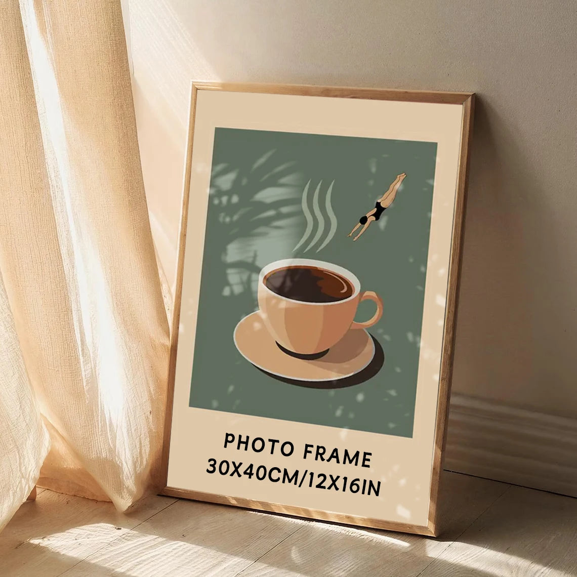 Wooden Picture Frame 30X40cm 21x30cm 15X20cm A4 A8 Square Tabletop Photo Frames Wall Art Poster Display Bedroom Home Decor