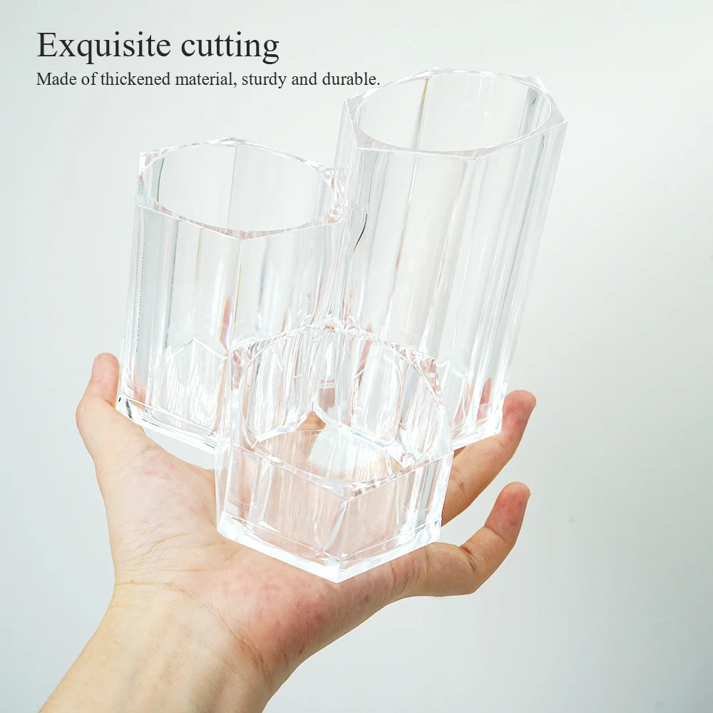 Lipstick Makeup Brush Pen Holder Transparent Storage Rack Desktop Cosmetics Storage Box Office Desk Acrylic Box Home