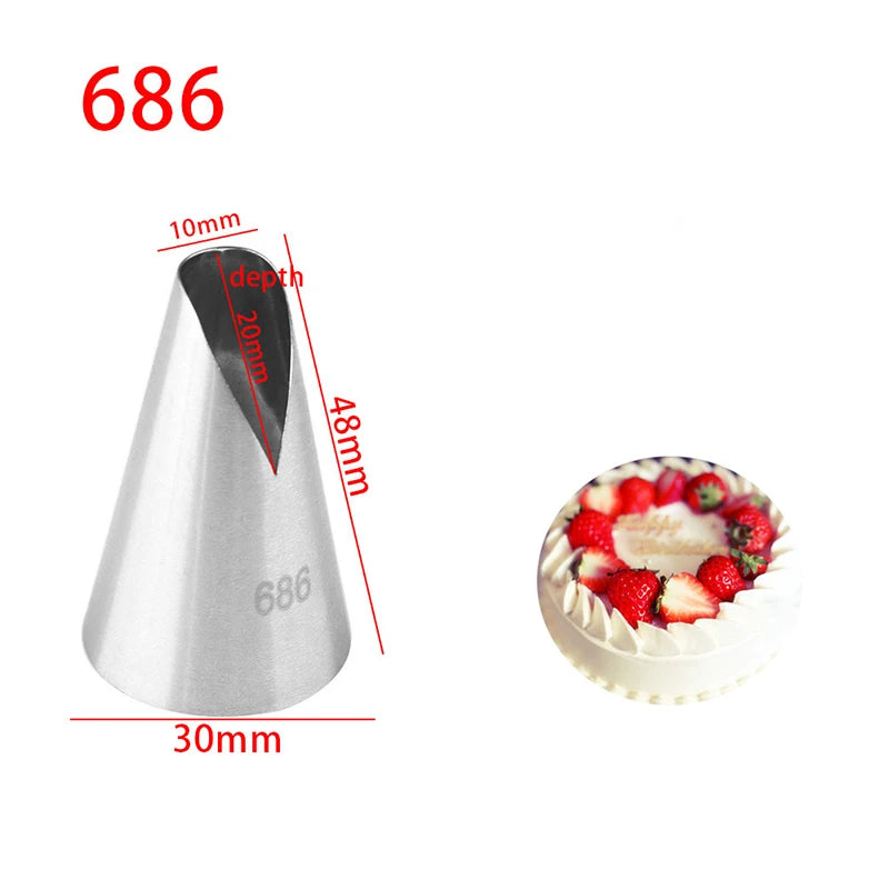 BCMJHWT 1/3pcs Icing Piping Nozzles For Cakes Decorating Tools Dumpling Pastry Cream Decoration Tips tort кондитерские товары