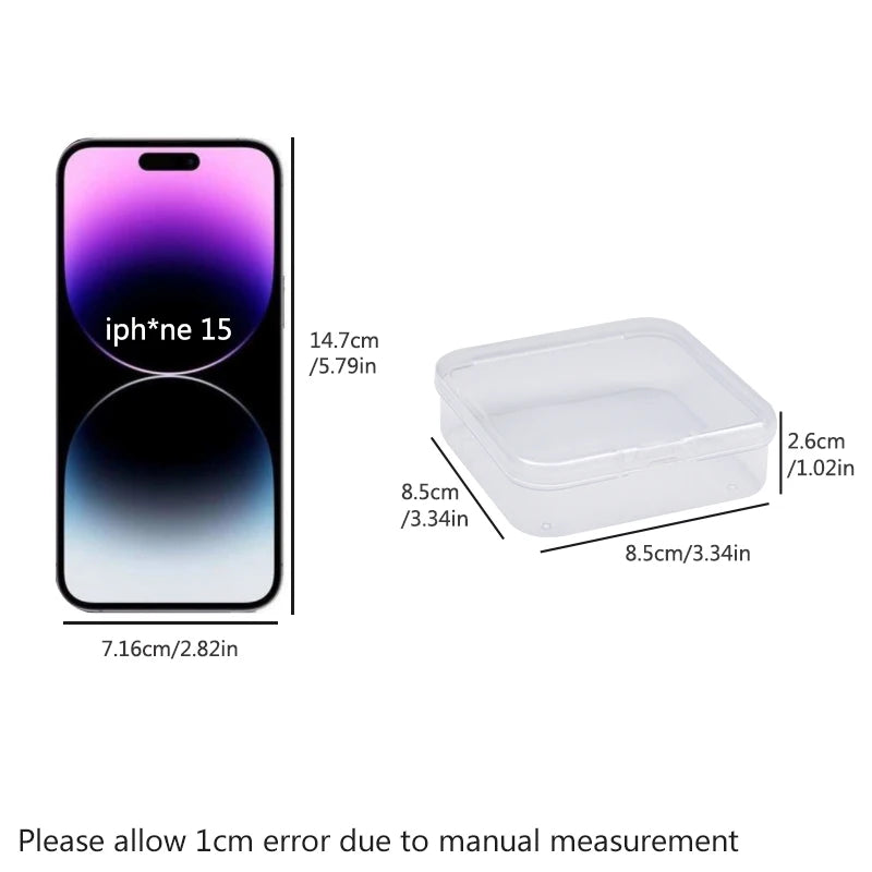 Transparent storage box plastic storage box small parts accessories sundries accessories multi-purpose box