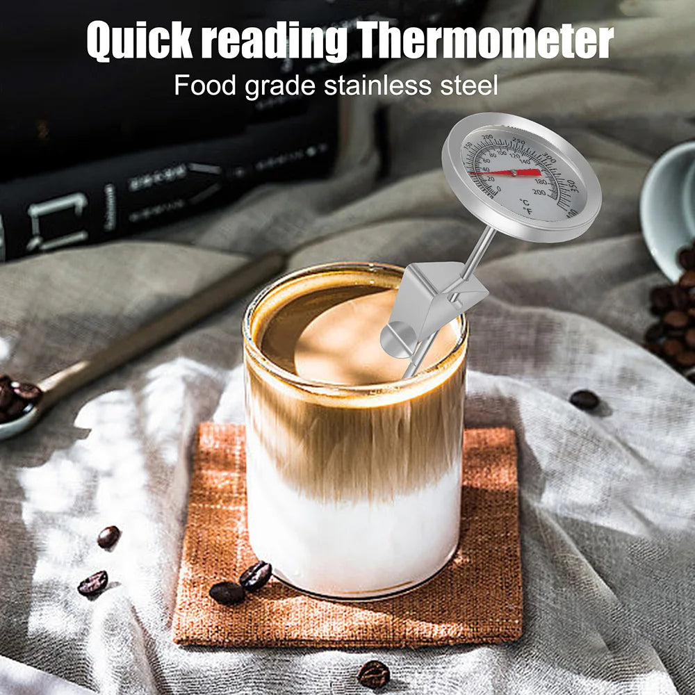 Kitchen Tools Stainless Steel 0~200℃ Cooking Temperature Meter Probe Thermometer Milk Coffee Food Meat Gauge
