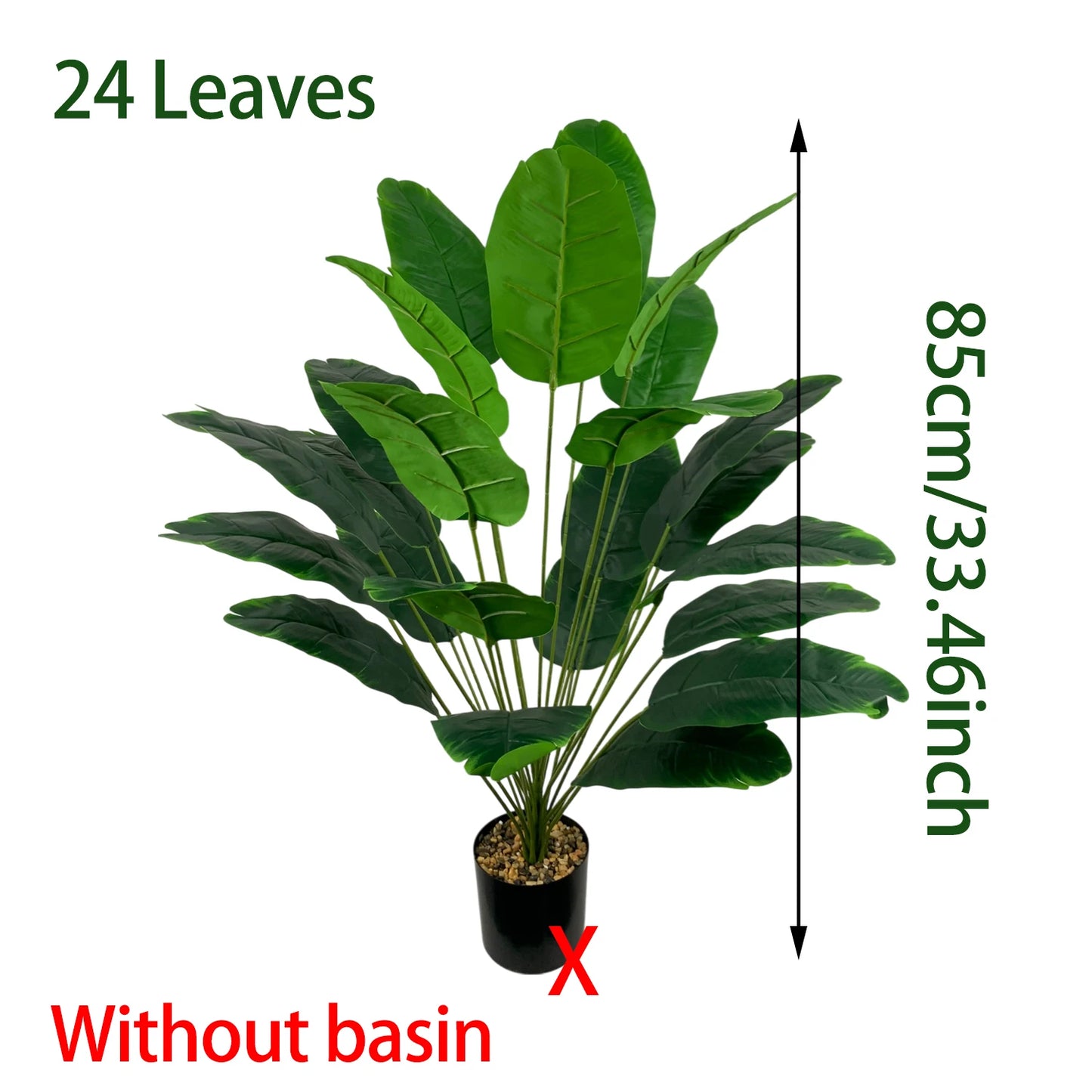 1pc Artificial Plants Large Tropical Palm Tree Fake Banana Plants Leaves Real Touch Plastic Monstera Simulated Plant for Home