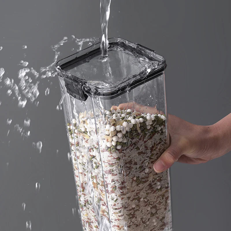 Food Storage Containers Kitchen Storage Tissue Preservation Transparent Containers Multigrain With LIDS Household Airtight Cans