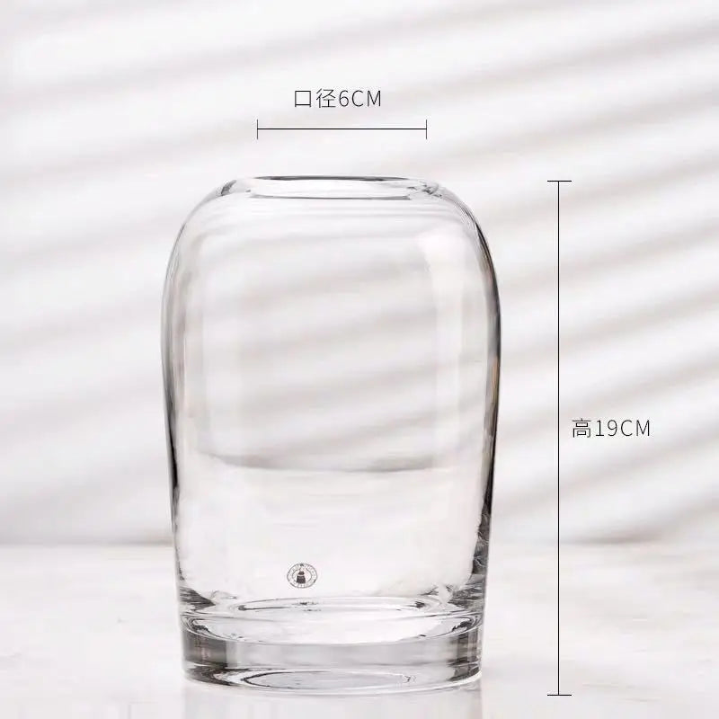 European style simple vase creative INS glass flower living room dining table flower vase crafts