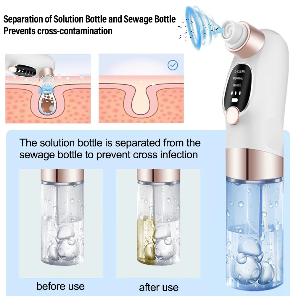 Blackhead Remover Electric BlackHead Extractor Pore Vacuum Cleaner Micro Small Bubble Acne Nose Deep Cleaning Black Head Remover