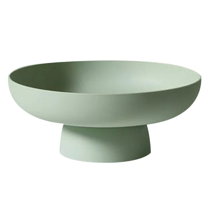 Fruit Vegetable Dish with Drainage Holes, Elegant Plastic Basket for Kitchen Counter/Table Centerpiece Decorative Storage Basket