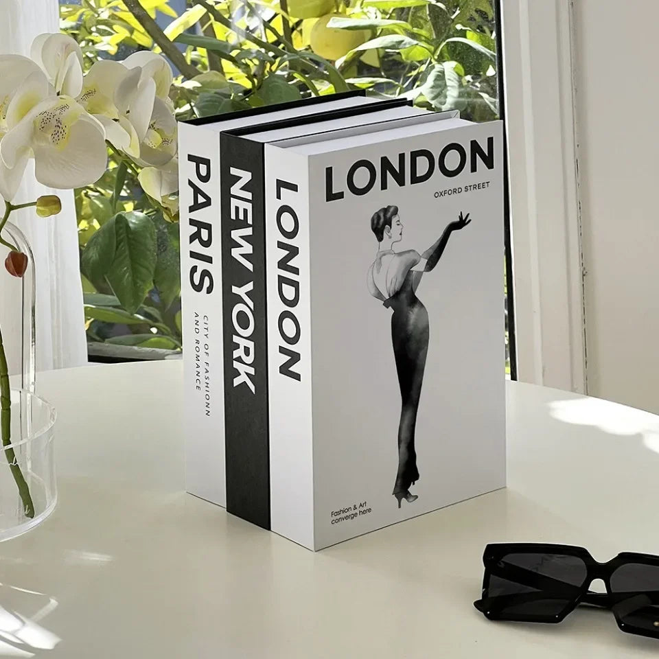 Modern Simulation Books Decorations for Home Luxury Coffee Table Ornaments Living Room Study Soft Fake Book Decorations Gifts