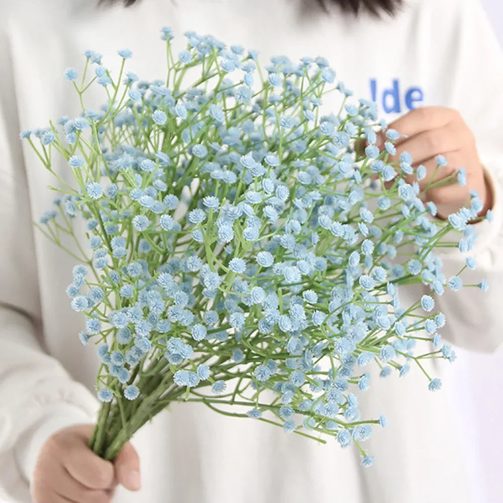 1 Bunch Artificial Fake Silk Gypsophila Flowers Wedding Bouquet Home Decoration Simulation Gypsophila Flower Home Garden decor