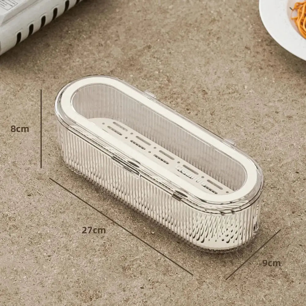 Kitchen Chopstick Organizer Cutlery Storage Box Chopstick Dinnerware Holder with Drain Tray for Utensils Drawer Spoons Cutlery