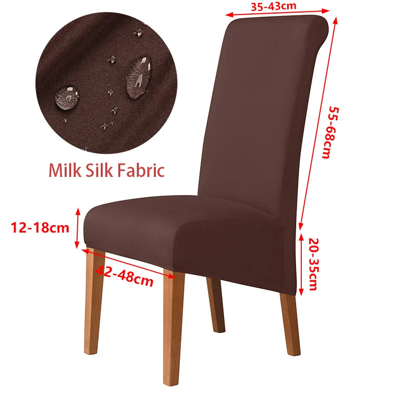 Real Waterproof Fabric Chair Cover Stretch Seat Chair Covers Ventilate Bar Chair Slipcover Universal Size Chair Cover For Room