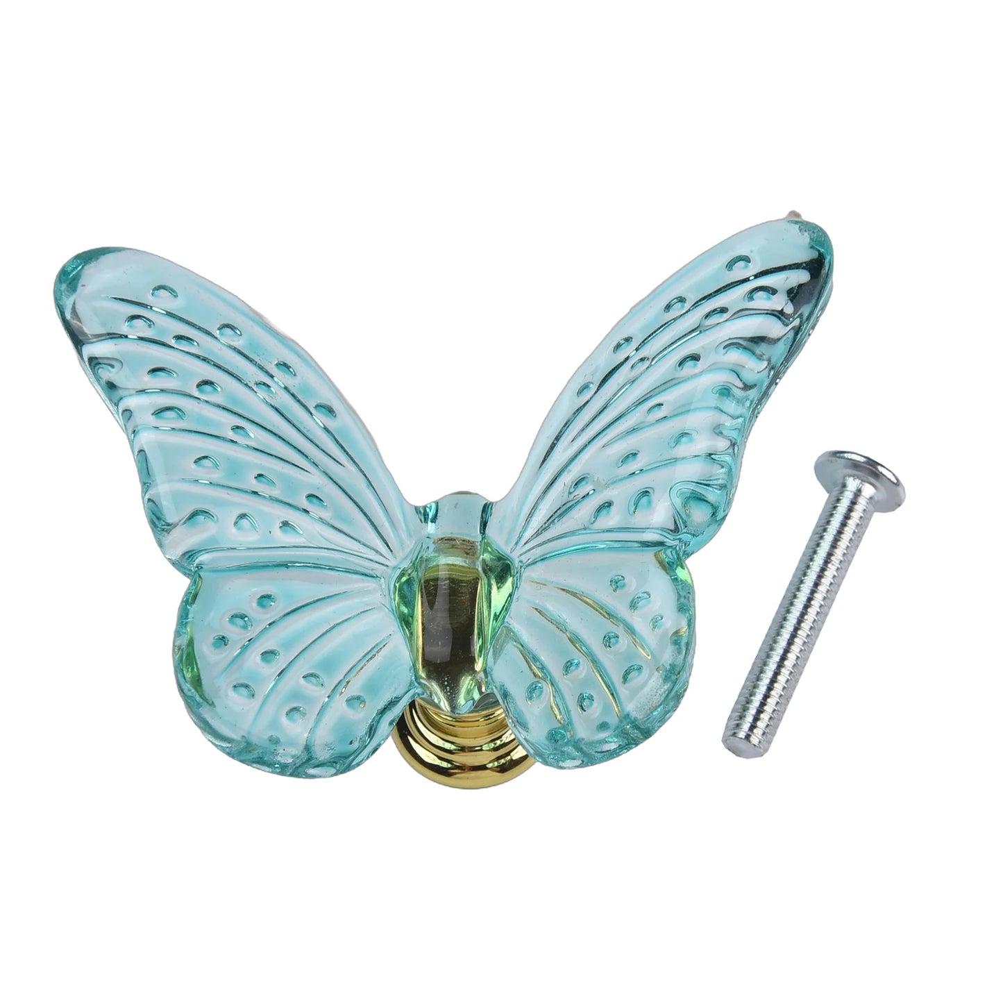 1pcs Butterfly Dresser Pulls Clear Drawer Knobs Cabinet Knobs Bathroom Door Knobs Cabinet Handle Knobs For Dresser Accessories
