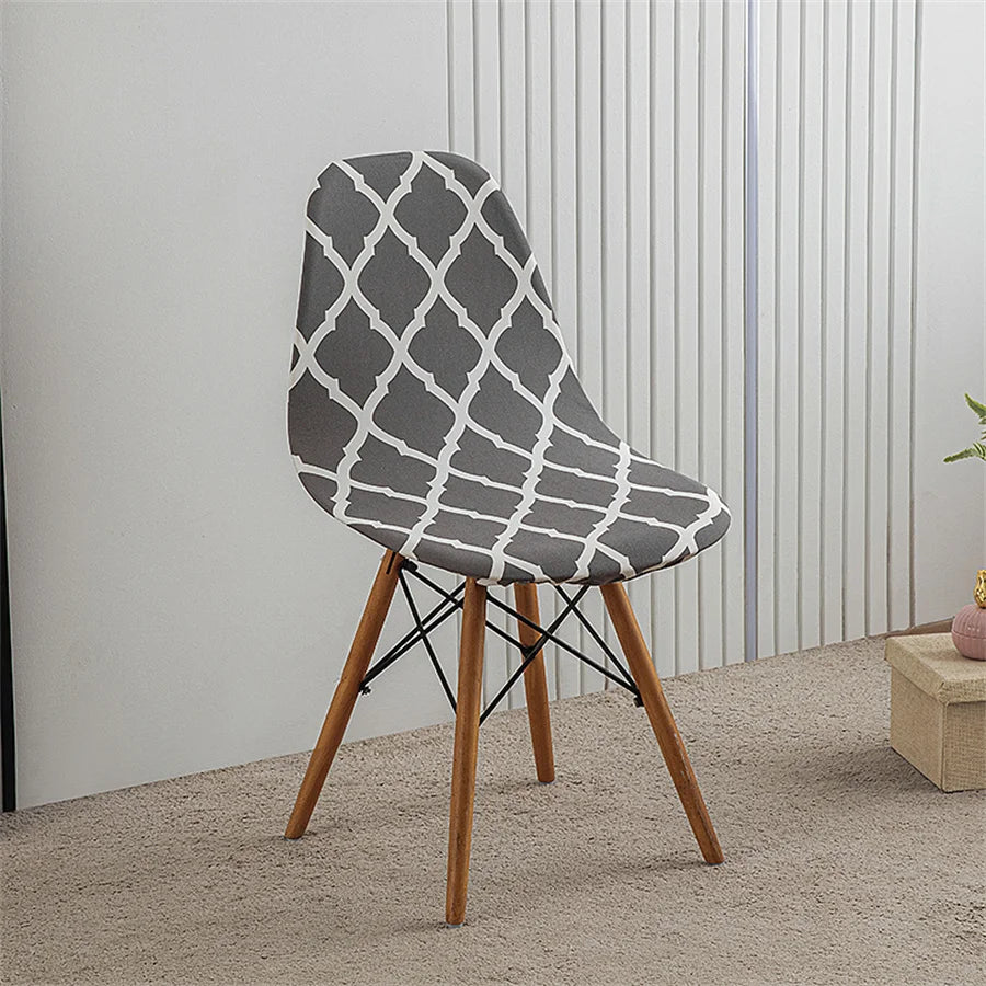 1Pc Printed Dining Table and Chair Cover Household Elastic Chair Cover Eames Chair Cover Special-Shaped Chair Cover