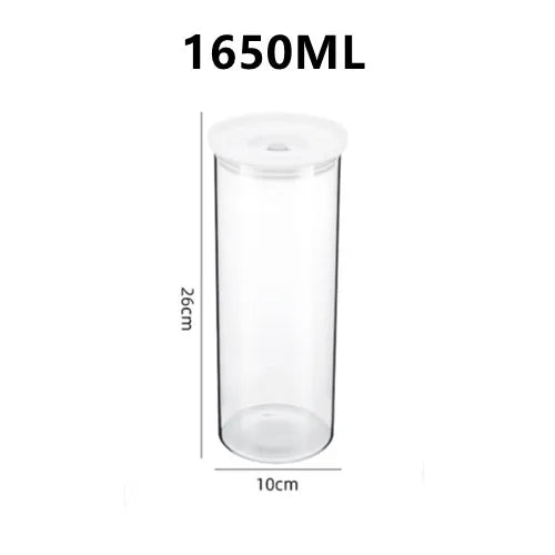 Vacuum Glass Sealed Canister Fresh-keeping Box Refrigerator Food Storage Containers Drainable Kitchen Organizers Fruit Tank