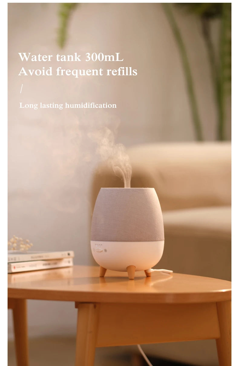 Electric Aroma Air Diffuser 300ml Aromatherapy Essential Oil Diffuser Remote Control Ultrasonic Mist Humidifier with Night Light