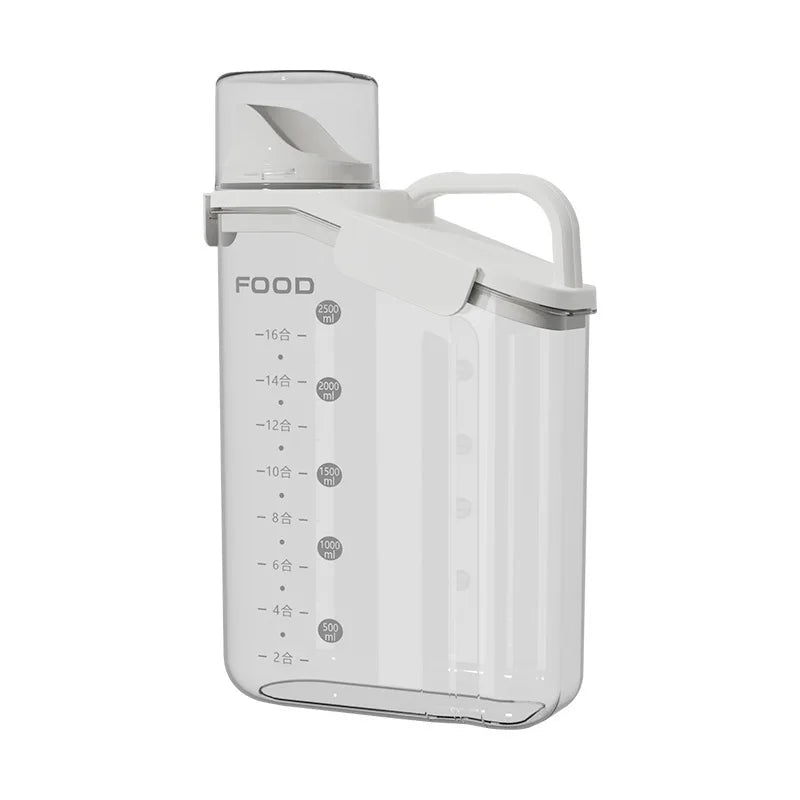 Cereal Containers Storage Compact Clear Dry Food Storage Containers with Pouring Spout Measuring Cup