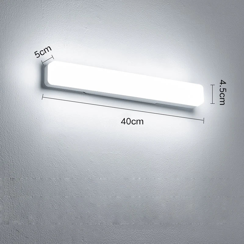 LED Bathroom Mirror Lights 13W 18W Front Light AC220V 110V Wall Mounted Living Room Bedroom Makeup LED Wall Lamp Indoor