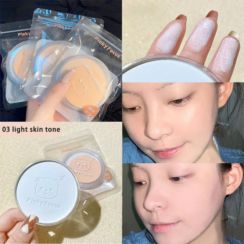 99% Aloe Vera Softening Powder Waterproof Moisturizing Concealer Foundation Fixed Make Up Oil Control Facial Makeup Cosmetics
