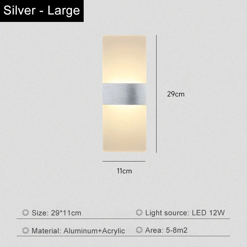Living Room Wall Lamp Acrylic LED Modern Simple Hotel Bedroom Background Corridor Staircase Entrance Light Luxury Bedside