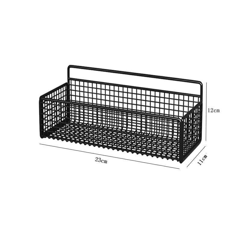 Bathroom Organiser Multifunctional Toiletries Organiser No-Punch Bathroom Shelf Bathroom Kitchen Wall Mount Storage Rack