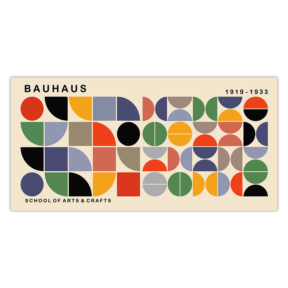 Large Matisse Bauhaus Geometric Leaves Exhibition Poster Abstract Canvas Painting Prints Minimalist Wall Art for Home Decor 1PC
